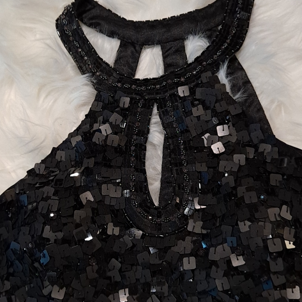Sue Wong Black Dress Seqin